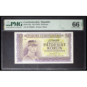 50 korún, typ „Milan Rastislav Štefánik“, ND (1945).