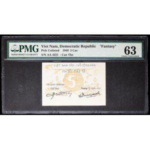5 Cắc, Typ „gelb“, Provinz Ho-Chi-Minh, 3.12.1949.