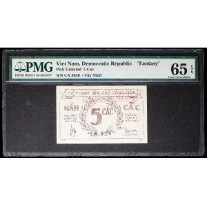 5 cắc tipo “viola”, provincia di Tây Ninh ND (circa 1949).