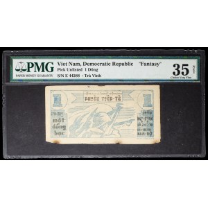 1 đồng, “soldier” type, Trà Vinh Province, ND (ca. 1960).