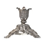 Ornate Art Nouveau-style candlestick