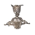 Ornate Art Nouveau-style candlestick