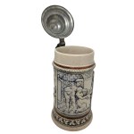 Ceramic mug with lid, Reinhold Hanke, Germany