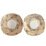 Decorative trio set for two people, Colclough, England