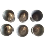 Set of 6 decorative glasses