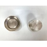 Set of silver-plated mugs, France