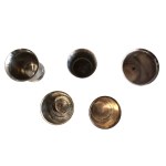 Set of silver-plated cups, France