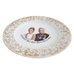 Commemorative plate in honor of Prince Rainier and Princess Grace of Monaco