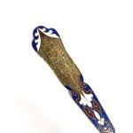 Silver enameled cake server, Kremlin, Russia, 1950s.