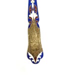 Silver enameled cake server, Kremlin, Russia, 1950s.