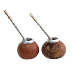 Yerba Mate Brewing Set (bombilla + gourd x 2)