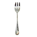 Set of 12 silver-plated oyster forks, Chambly