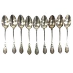 Art Nouveau Silver-Plated Cutlery Set, France