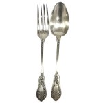 Art Nouveau Silver-Plated Cutlery Set, France