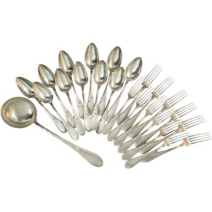 Art Nouveau Cutlery Set (24 pieces), Apollo, France