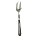 Silver-plated eclectic serving fork