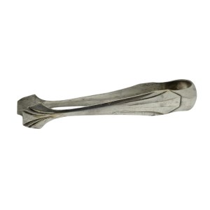 Silver-plated Art Deco-style sugar tongs