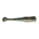 Silver-plated Art Deco-style sugar tongs
