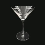 Zestaw szklanych kieliszków do martini - 4 sztuki