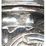 Set of silver serving cutlery, France, 19th century