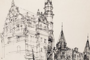 Henryk Dąbrowski (1927 Warszawa - 2006 Warszawa), Gdańsk nad Mołtawą, 1959