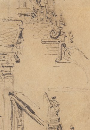 Jan Matejko (1838 Kraków - 1893 Kraków), Sukiennice. Szkic do 