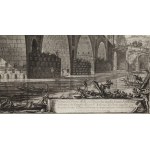 Giovanni Battista Piranesi (1720 Mogliano Veneto - 1778 Roma), Ponte Molle dalla serie Vedute di Roma, 1762