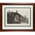 Giovanni Battista Piranesi (1720 Mogliano Veneto - 1778 Roma), Ponte Molle dalla serie Vedute di Roma, 1762
