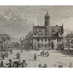 Bernardo Bellotto (1721–1780), „Blick auf den Marktplatz der Neustadt in Dresden“, 1750