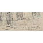 Tadeusz Cieślewski (ojciec) (1870 Warszawa - 1956 Warszawa), Fara w Piotrkowie Trybunalskim, 1947
