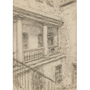 Tadeusz Cieślewski (father) (1870 Warsaw – 1956 Warsaw), View of the Cloisters