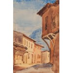 Józef Szanajca (1892 Lublin - 1939 Płazów), Uliczka we Włoszech, 1924