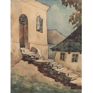 Józef Szanajca (1892 Lublin - 1939 Płazów), Fragment architektoniczny ze schodami