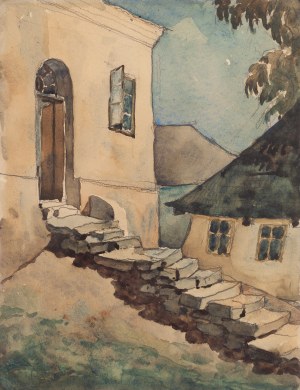 Józef Szanajca (1892 Lublin - 1939 Płazów), Fragment architektoniczny ze schodami
