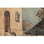 Józef Szanajca (1892 Lublin - 1939 Płazów), Fragment architektoniczny ze schodami