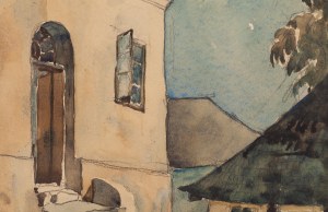 Józef Szanajca (1892 Lublin - 1939 Płazów), Fragment architektoniczny ze schodami