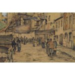 Marian Trzebiński (1871, Gąsin – 1942, Warsaw), On Podwale Street in Lublin (Podwale Street in Lublin), 1918