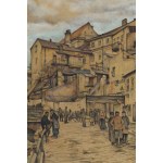Marian Trzebiński (1871, Gąsin – 1942, Warsaw), On Podwale Street in Lublin (Podwale Street in Lublin), 1918