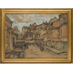 Marian Trzebiński (1871, Gąsin – 1942, Warsaw), On Podwale Street in Lublin (Podwale Street in Lublin), 1918