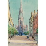 Jan Rubczak (1884 Stanisławów - 1942 Auschwitz), Veduta della chiesa di Santa Maria a Katowice