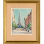 Jan Rubczak (1884 Stanisławów - 1942 Auschwitz), Veduta della chiesa di Santa Maria a Katowice