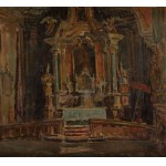 Tadeusz Cybulski (1878 Kraków - 1954 Kraków), Wnętrze kościoła w Rabce