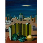 Jerzy (Georges) Spiro (1909 Warsaw – 1994 Nice), Architectural Landscape with Artichokes and Lemons, 1952