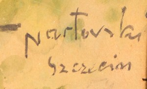 Tadeusz Nartowski (1892 Zręby k. Łomży - 1971 Szczecin), Widok na kościół w Szczecinie