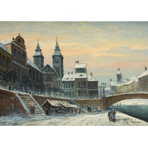 Władysław Chmieliński (1911, Warsaw – 1979, Warsaw), Winter in the City