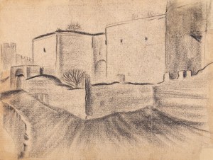 Bolesław Cybis (1895 Folwark Massandra na Krymie - 1957 Trenton (New Jersey, USA)), Miasto za murami, 1930