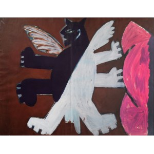 Ryszard GRZYB (ur. 1956), Człowiek i anioł, 1984