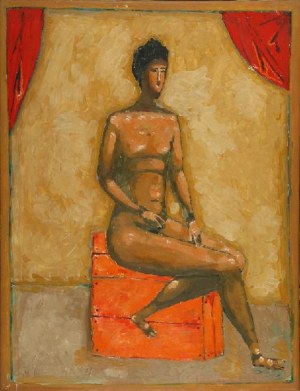 Jerzy NOWOSIELSKI (1923-2011), Akt siedzący, 1958