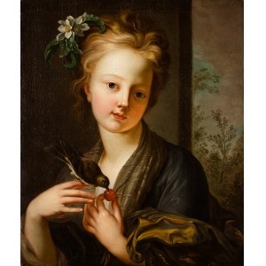 MN Francja lub Czechy (XVIII w.), Dziewczyna karmiąca wróbelka
