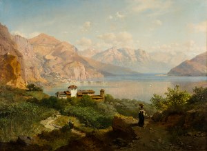August Albert Zimmermann (1808-1888), Pejzaż alpejski